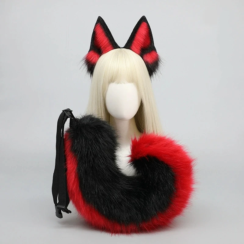 Faux Fur Wolf Dog Ears Headwear Fluffy Headband Furry German Shepherd Tail Set for Halloween Party Cosplay Costume Accessories
Faux Fur Wolf Dog Ears Headwear Fluffy Headband Furry German Shepherd Tail Set for Halloween Party Cosplay Costume Accessories
