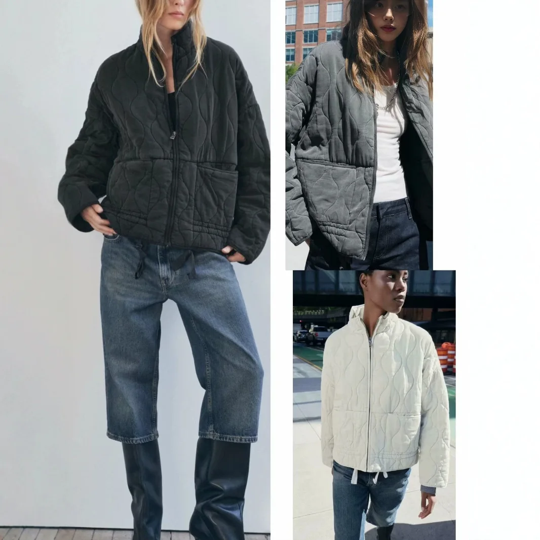 Women's fashion Autumn-Winter quilted pocket zipper cotton coat jacket for women vintage high-neck long-sleeved jackets
Women's fashion Autumn-Winter quilted pocket zipper cotton coat jacket for women vintage high-neck long-sleeved jackets