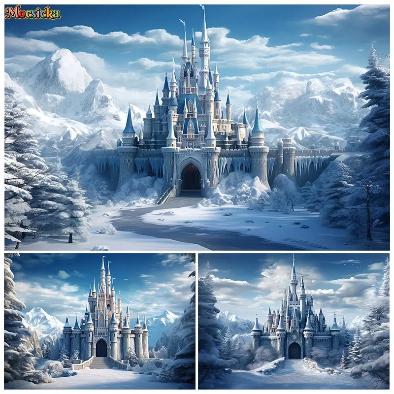 Mocsicka Winter Photography Backgrounds Kids Castle Theme Pine Tree Snowy Mountain Backdrop Kids Birthday Party Portrait Studio
Mocsicka Winter Photography Backgrounds Kids Castle Theme Pine Tree Snowy Mountain Backdrop Kids Birthday Party Portrait Studio