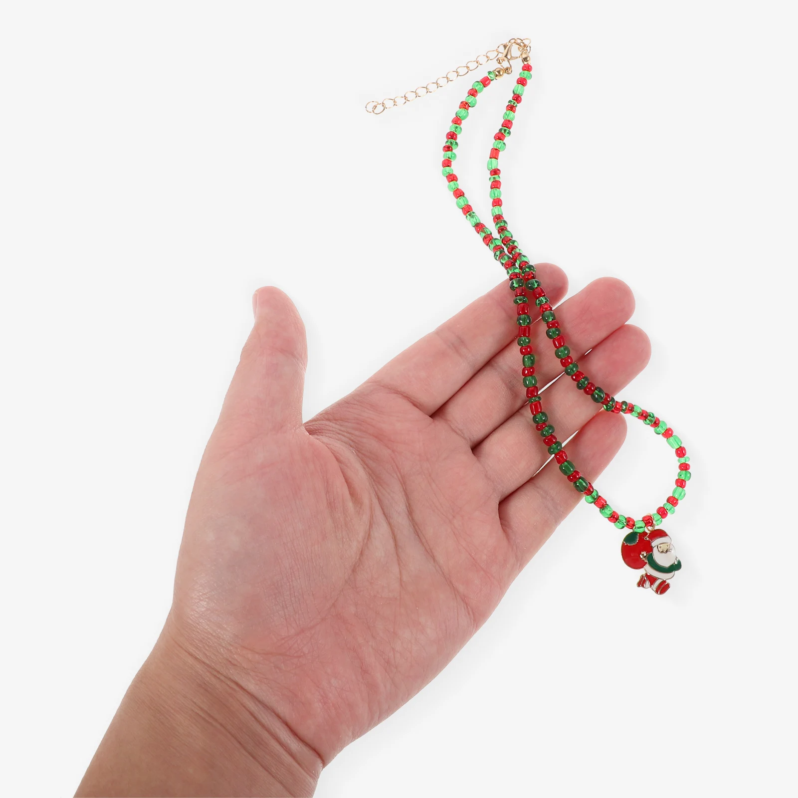 3Pcs Christmas Necklace Red Green Beaded Pendant Xmas Tree Santa Claus Snowflake Holiday Jewelry for Women
3Pcs Christmas Necklace Red Green Beaded Pendant Xmas Tree Santa Claus Snowflake Holiday Jewelry for Women