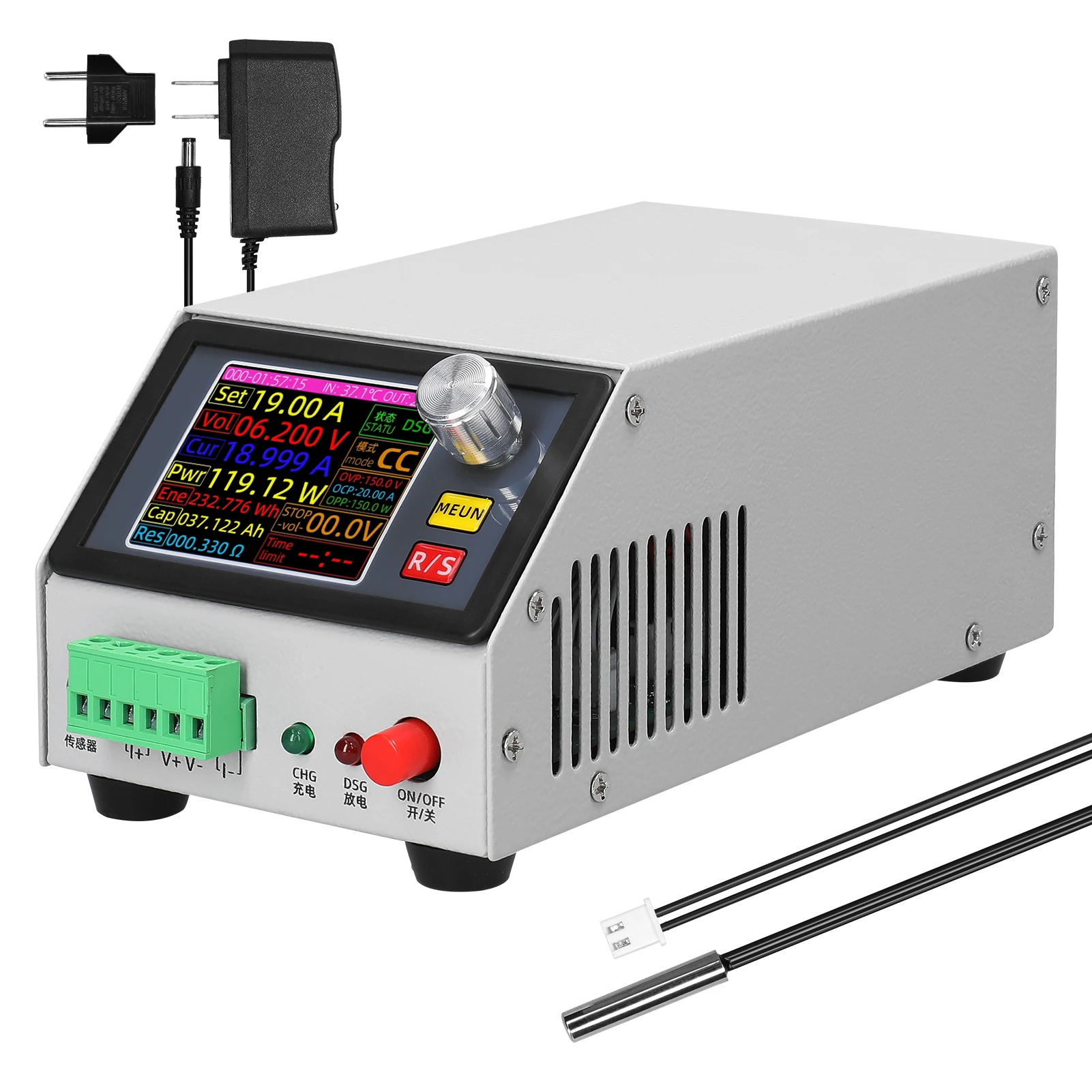 2.4inch Color Screen Multifunction Electronic Load Support Constant Current/Power/Resistance Mode with Data Calibration
2.4inch Color Screen Multifunction Electronic Load Support Constant Current/Power/Resistance Mode with Data Calibration