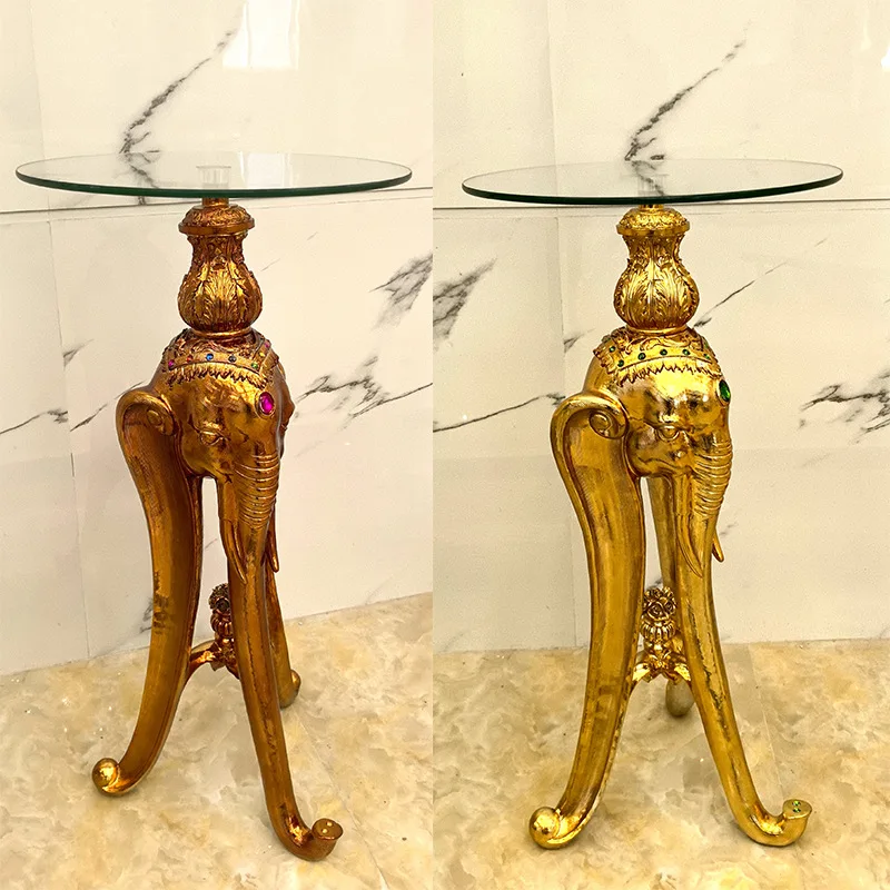 Creative floor ornament elephant electroplating edge few corners flower shelf living room sofa next to floor ornament Thai style
Creative floor ornament elephant electroplating edge few corners flower shelf living room sofa next to floor ornament Thai style