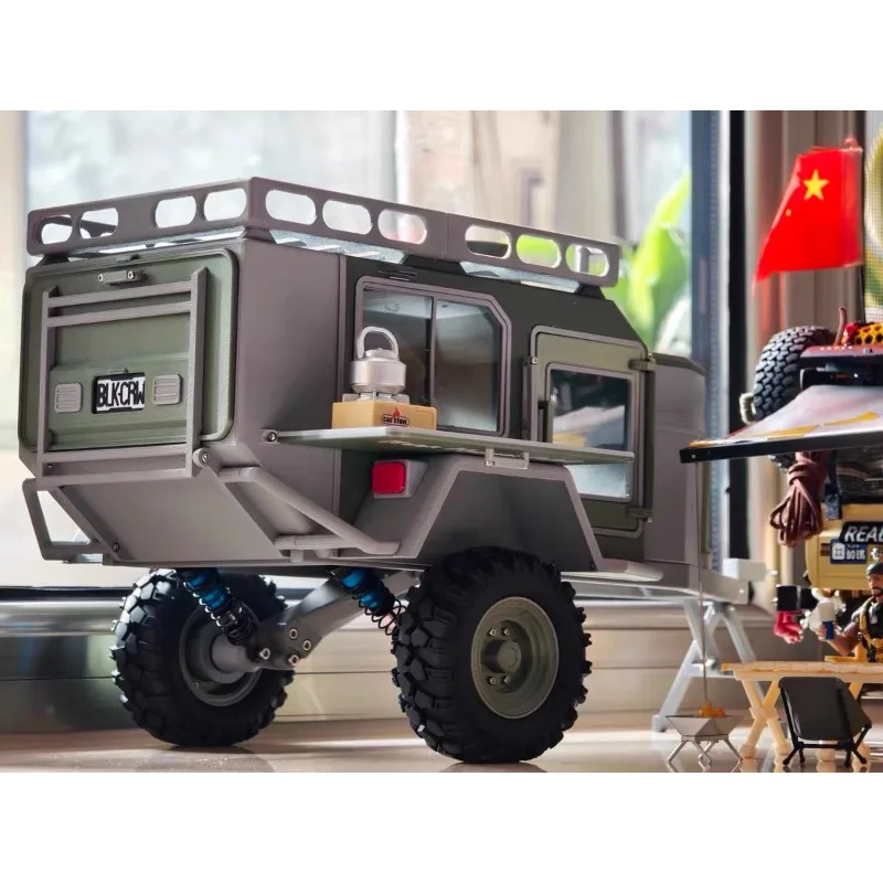 RC Crawler Trailer Scale Camper, Compatible with 1/8 1/10 1/12 Scale TRX4 SCX10 YK RGT MJX CrossRC, Off-Road Caravan Model Truck
RC Crawler Trailer Scale Camper, Compatible with 1/8 1/10 1/12 Scale TRX4 SCX10 YK RGT MJX CrossRC, Off-Road Caravan Model Truck