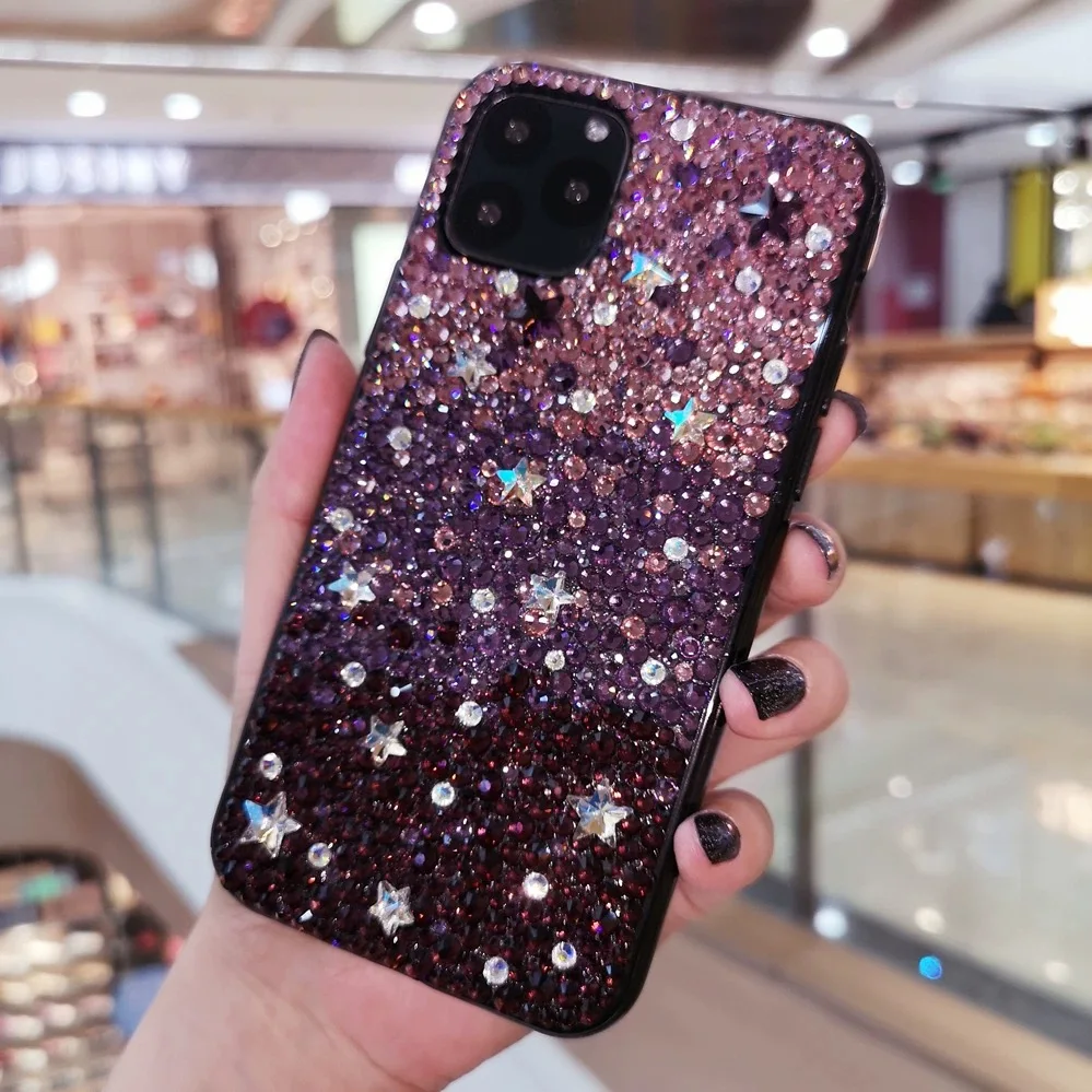Suitable for iPhone, rhinestone gradient protective cover all-inclusive anti-fall
Suitable for iPhone, rhinestone gradient protective cover all-inclusive anti-fall