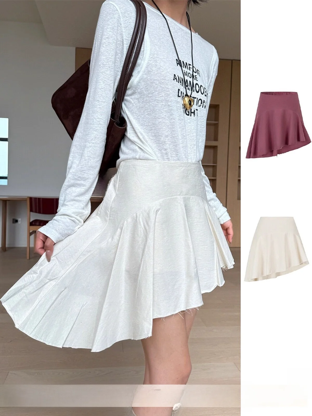 Юбка Annamoer Simple Asymmetrical F из смесового хлопка свободного кроя со средней талией для женщин 30-х лет
Юбка Annamoer Simple Asymmetrical F из смесового хлопка свободного кроя со средней талией для женщин 30-х лет