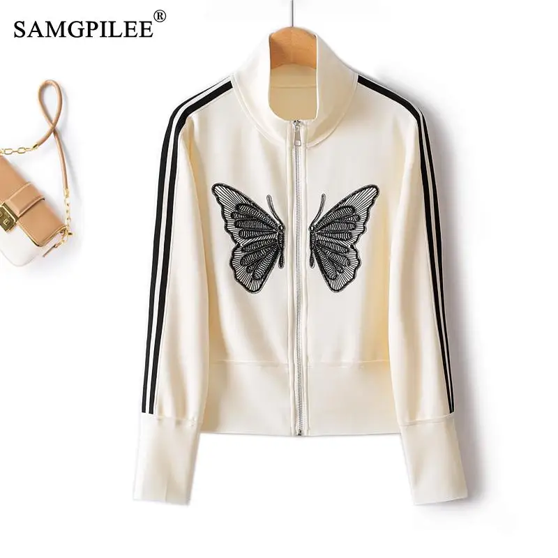 Jackets For Women 2023 Autumn New In Outerwears Embroidered Butterfly Sweet Cardigan Air Cotton Trim Japanese Y2k Clothing 4XL
Jackets For Women 2023 Autumn New In Outerwears Embroidered Butterfly Sweet Cardigan Air Cotton Trim Japanese Y2k Clothing 4XL