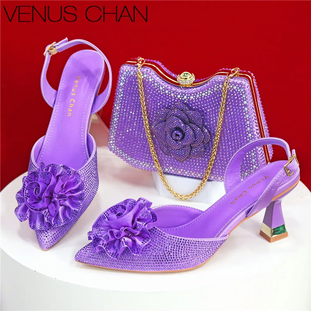 Elegant Italian Design Pointed High Heels With Rhinestone Crystal Flower Decoration Comfortable And Durable
Elegant Italian Design Pointed High Heels With Rhinestone Crystal Flower Decoration Comfortable And Durable