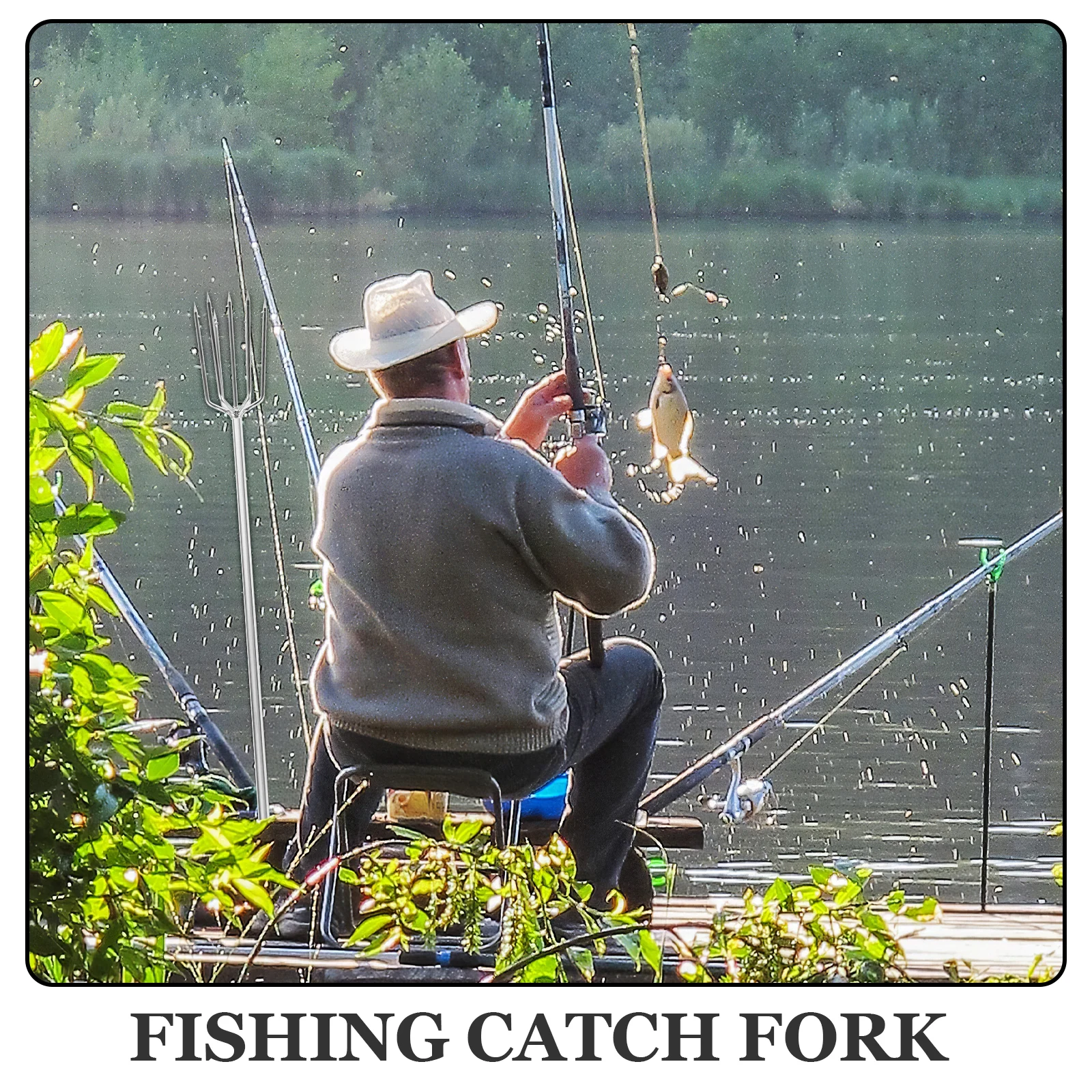 Stainless Steel Fishgig Multi-Use Fishing Fork Tool Outdoor Catching Spear Barb Prong Head Durable Tackle
Stainless Steel Fishgig Multi-Use Fishing Fork Tool Outdoor Catching Spear Barb Prong Head Durable Tackle