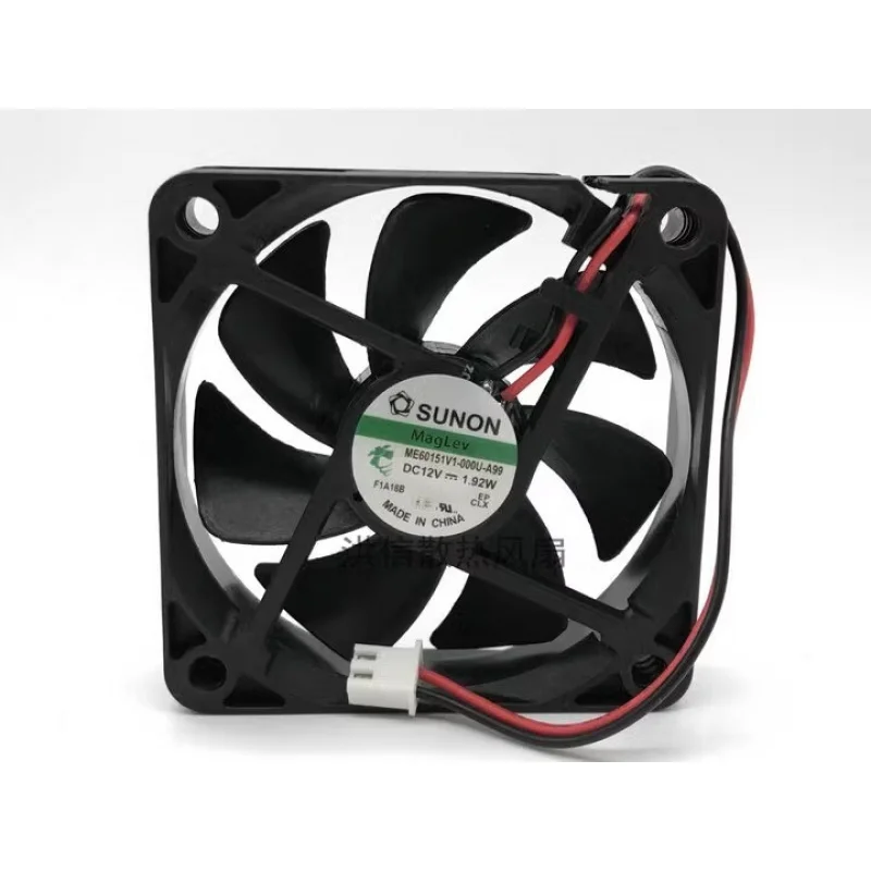 S+ SUNON ME60151V1-000U-A99 6015 DC12V 1.92W 2-Pin Power Supply Cooling Fan
S+ SUNON ME60151V1-000U-A99 6015 DC12V 1.92W 2-Pin Power Supply Cooling Fan