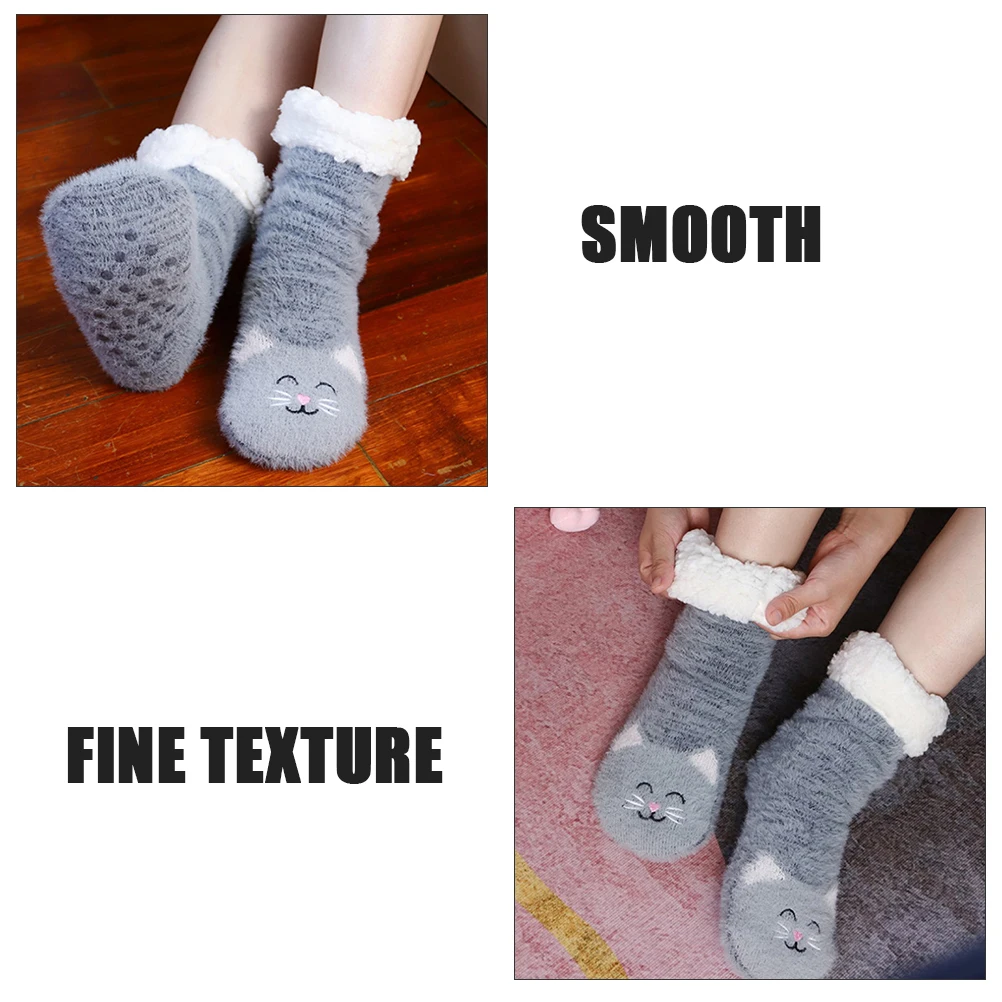1 Pair NonSlip Warm Socks Coral Fleece MidCalf Socks For Women Winter Floor Socks Ladies Comfortable Socks
1 Pair NonSlip Warm Socks Coral Fleece MidCalf Socks For Women Winter Floor Socks Ladies Comfortable Socks