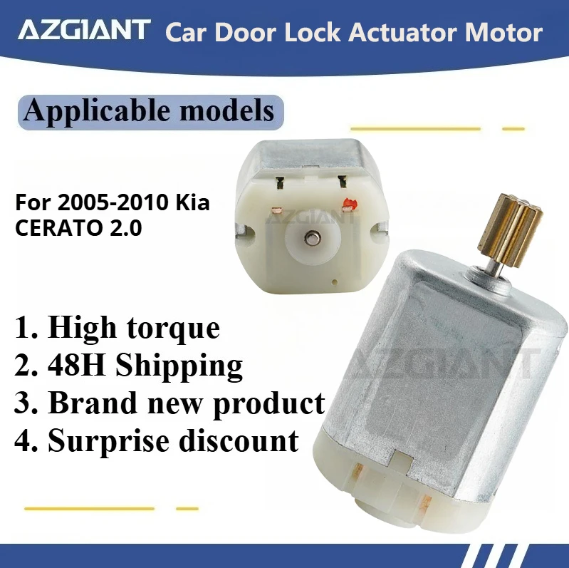 1pcs DC12V AZGIANT Car door lock motor for 2005-2010 Kia CERATO 2.0 new high quality metal carbon brush OEM accesorios coche
1pcs DC12V AZGIANT Car door lock motor for 2005-2010 Kia CERATO 2.0 new high quality metal carbon brush OEM accesorios coche