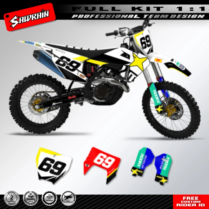Sawrain Motorcycle Waterproof Sticker Custom Team Graphics Decals Kit For Husqvarna TC FC TX FX FS 2019-2022 TE FE 2020-2023
Sawrain Motorcycle Waterproof Sticker Custom Team Graphics Decals Kit For Husqvarna TC FC TX FX FS 2019-2022 TE FE 2020-2023
