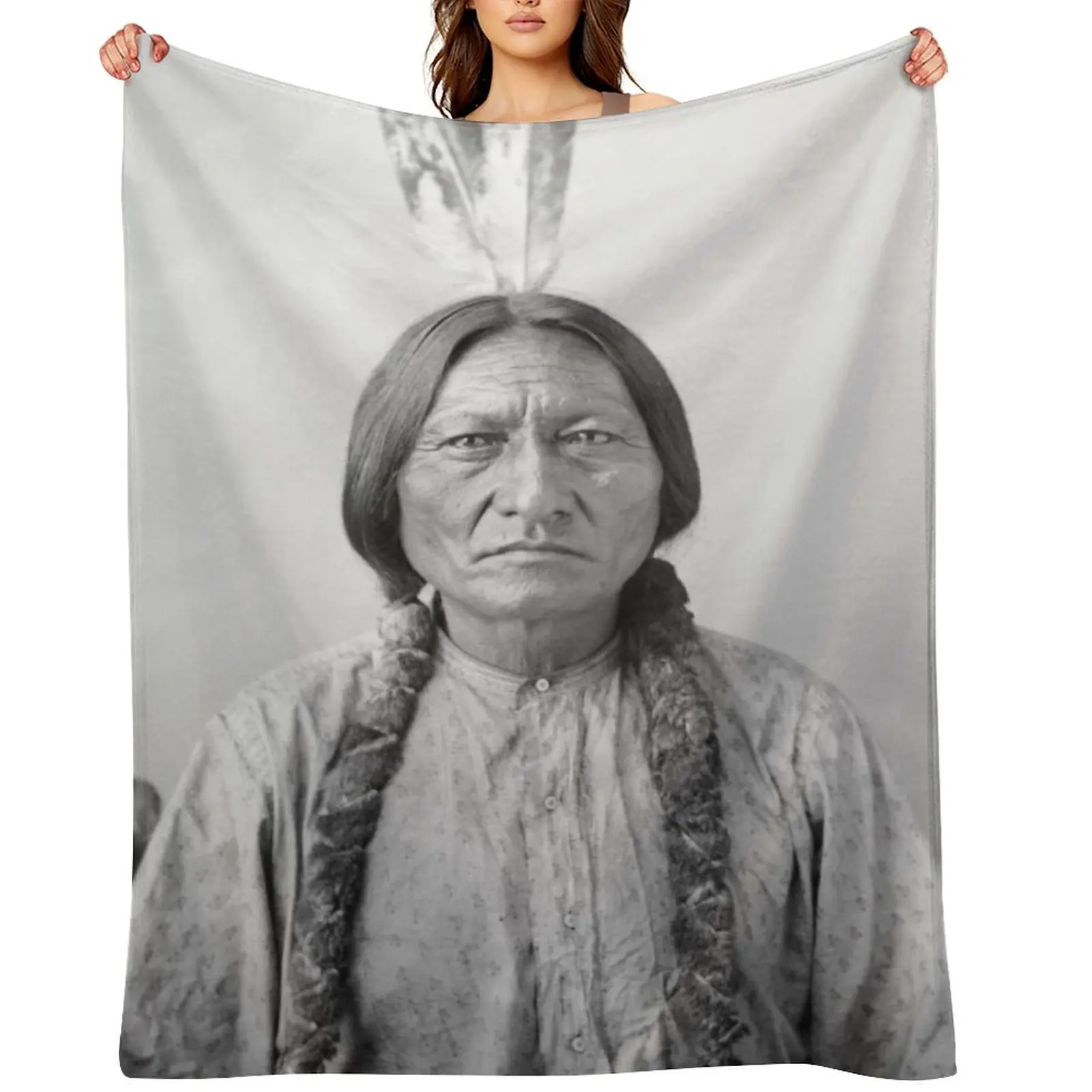Sitting Bull Hunkpapa Lakota leader Standing Rock United States USA Aboriginal Picture black and white HD High Qua Throw Blanket
Sitting Bull Hunkpapa Lakota leader Standing Rock United States USA Aboriginal Picture black and white HD High Qua Throw Blanket