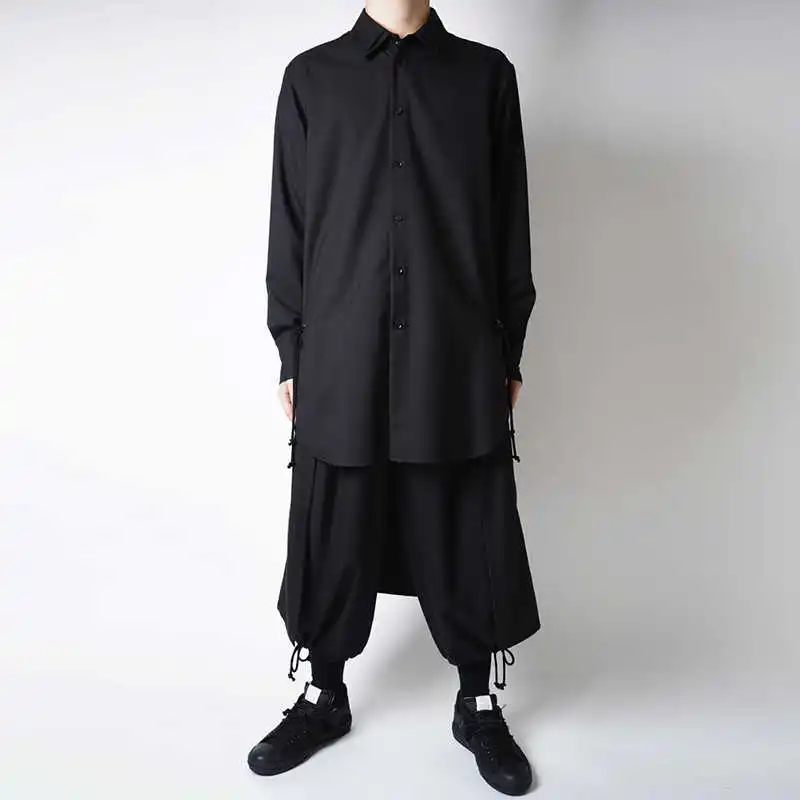 YOJI OOAK Japanese original dark black shirt men's long sleeved niche loose jacket shirt
YOJI OOAK Japanese original dark black shirt men's long sleeved niche loose jacket shirt