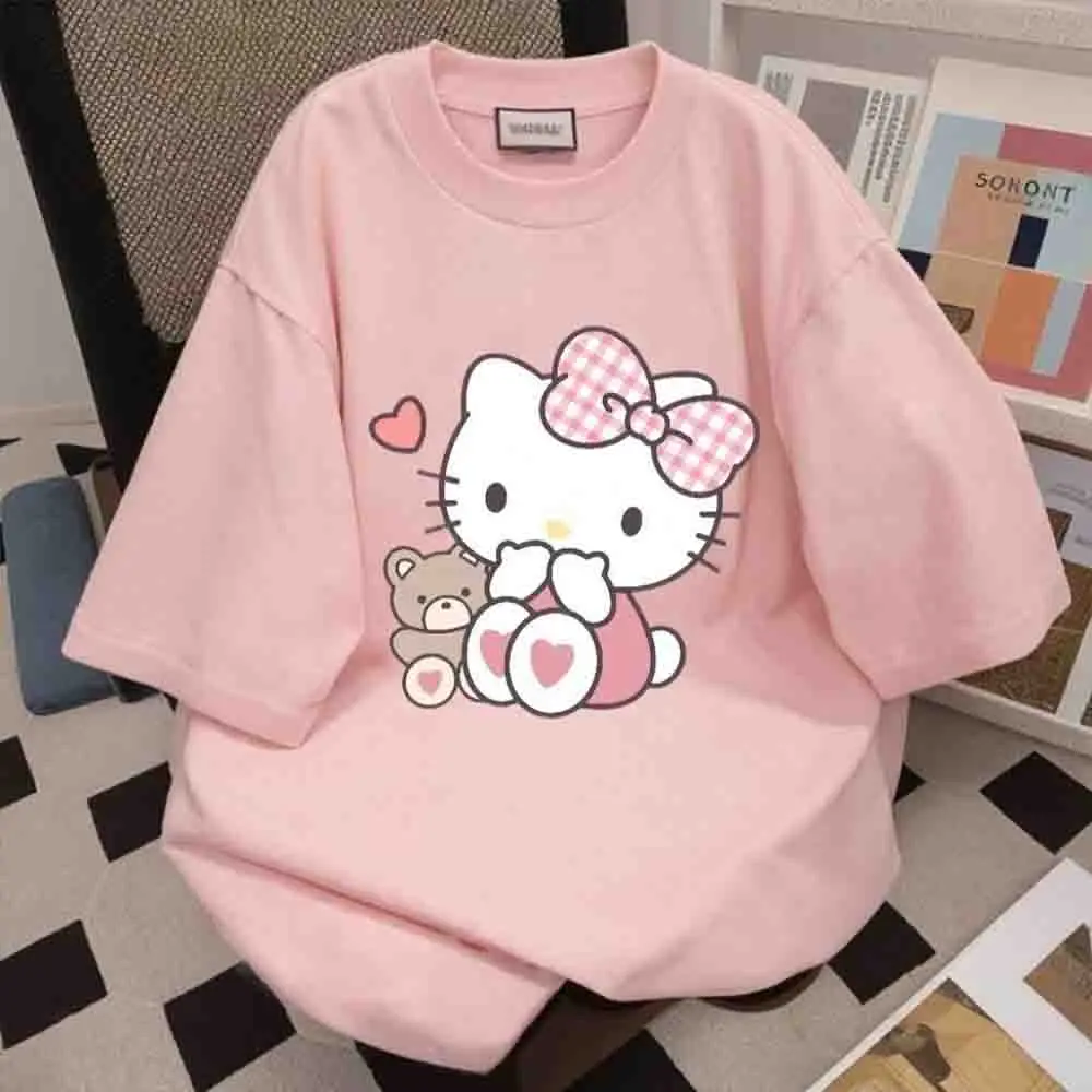 Sanrio Hello Kitty 2025 Summer T-Shirt Anime Cartoon Printed Neutral T-Shirt Casual Fashion Women's T-Shirt Y2K Top New Model
Sanrio Hello Kitty 2025 Summer T-Shirt Anime Cartoon Printed Neutral T-Shirt Casual Fashion Women's T-Shirt Y2K Top New Model