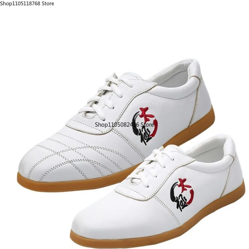 Обувь для тай-чи с резиновой подошвой, мягкие кожаные тренировочные туфли унисекс для боевых искусств, спортивная обувь
Обувь для тай-чи с резиновой подошвой, мягкие кожаные тренировочные туфли унисекс для боевых искусств, спортивная обувь