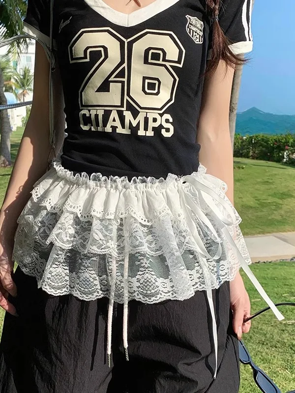 plus Size Lace Short Half Skirt Outfit Layering Summer New Style Heavy Embroidery Korean Style Cake Skirt Loose Fit Baking
plus Size Lace Short Half Skirt Outfit Layering Summer New Style Heavy Embroidery Korean Style Cake Skirt Loose Fit Baking