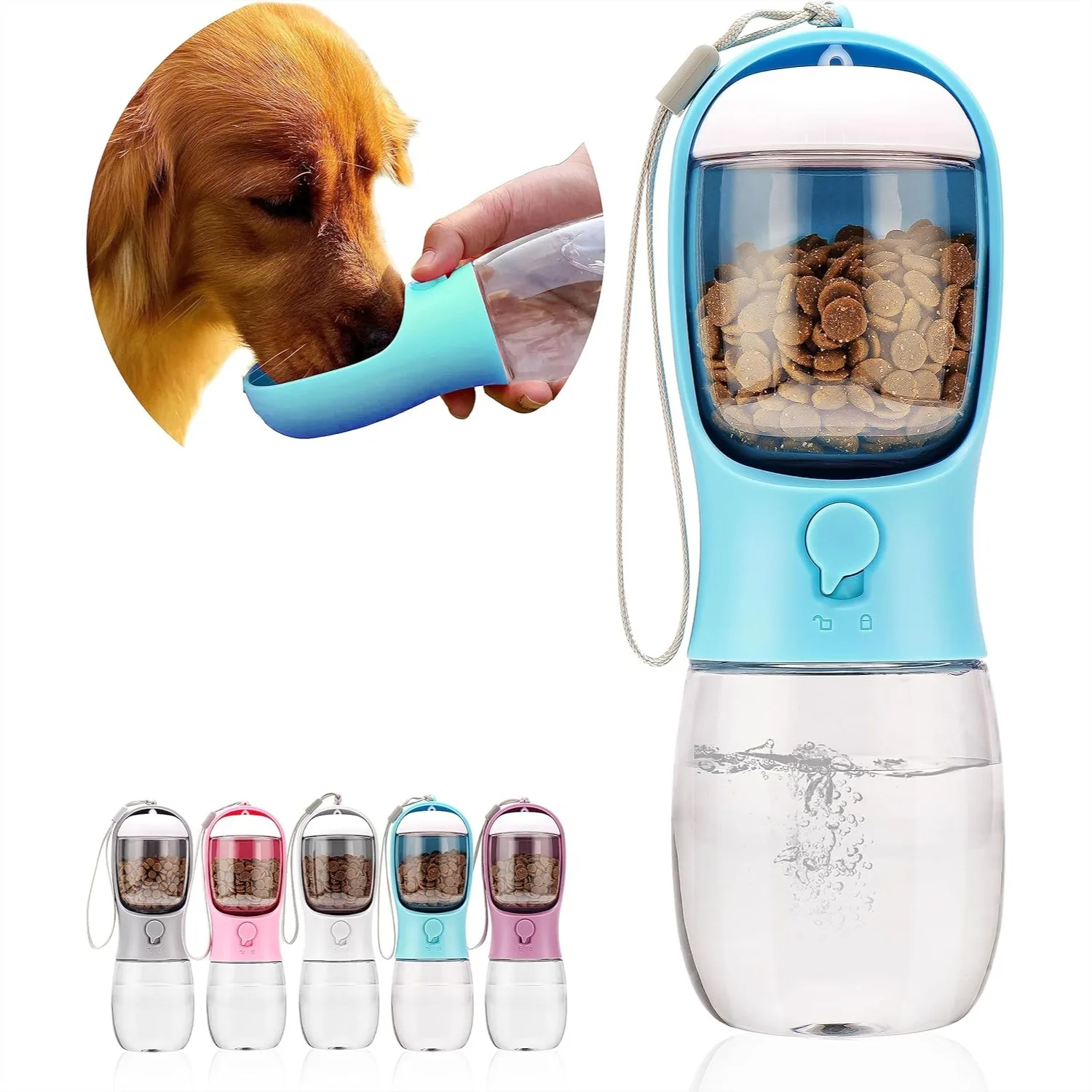 Dog Water Bottle With Food Container Portable Leak Proof Pet Water Dispenser For Walking Hiking Travel Puppy Essentials For Small Large Dogs 10oz 15oz 19oz
Dog Water Bottle With Food Container Portable Leak Proof Pet Water Dispenser For Walking Hiking Travel Puppy Essentials For Small Large Dogs 10oz 15oz 19oz