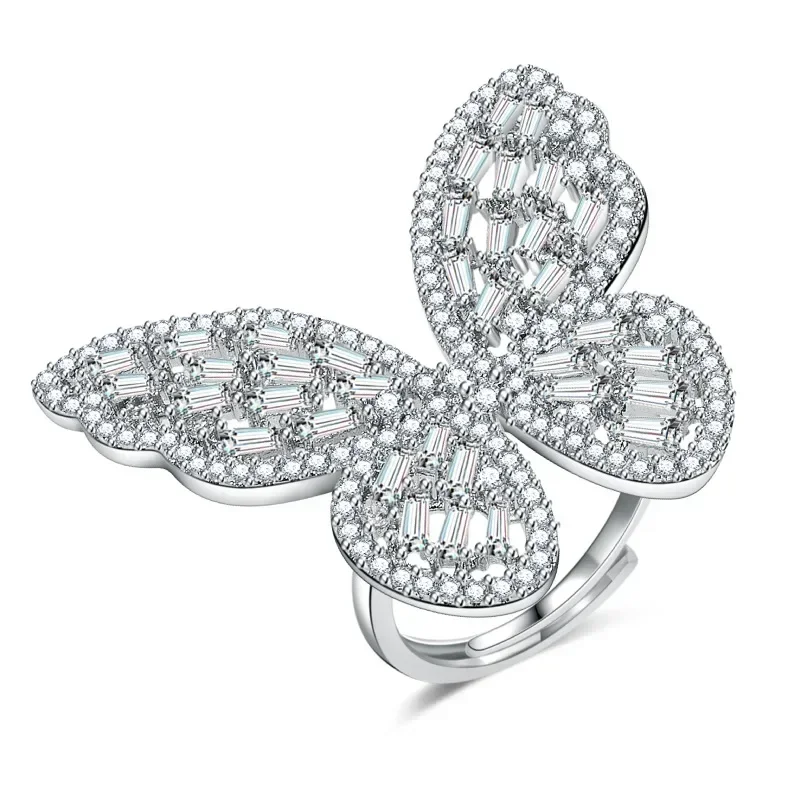 Shining Butterfly Adjustable Ring For Women Crystal Acrylic Inlay Fashion Party Hand Accessories Jewelry Silver Rings
Shining Butterfly Adjustable Ring For Women Crystal Acrylic Inlay Fashion Party Hand Accessories Jewelry Silver Rings