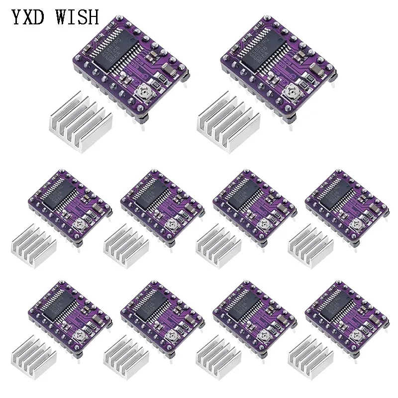 10 шт. DRV8825 драйвер шагового двигателя, шаговые режимы StepStick DRV8825, платы драйвера шагового двигателя с платой расширения драйвера радиатора
10 шт. DRV8825 драйвер шагового двигателя, шаговые режимы StepStick DRV8825, платы драйвера шагового двигателя с платой расширения драйвера радиатора