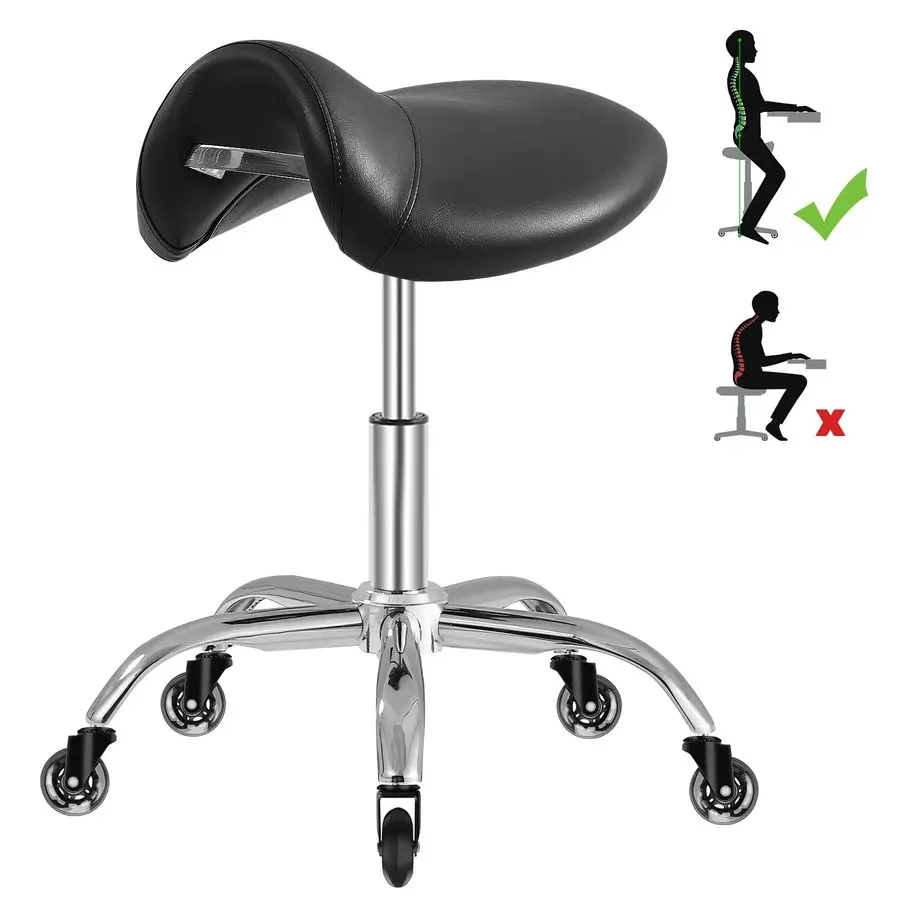 Saddle Stool with Wheels 300 lbs Weight Capacity, Heavy Duty Rolling Stool for Medical Massage Salon Kitchen Spa Drafting NailT
Saddle Stool with Wheels 300 lbs Weight Capacity, Heavy Duty Rolling Stool for Medical Massage Salon Kitchen Spa Drafting NailT