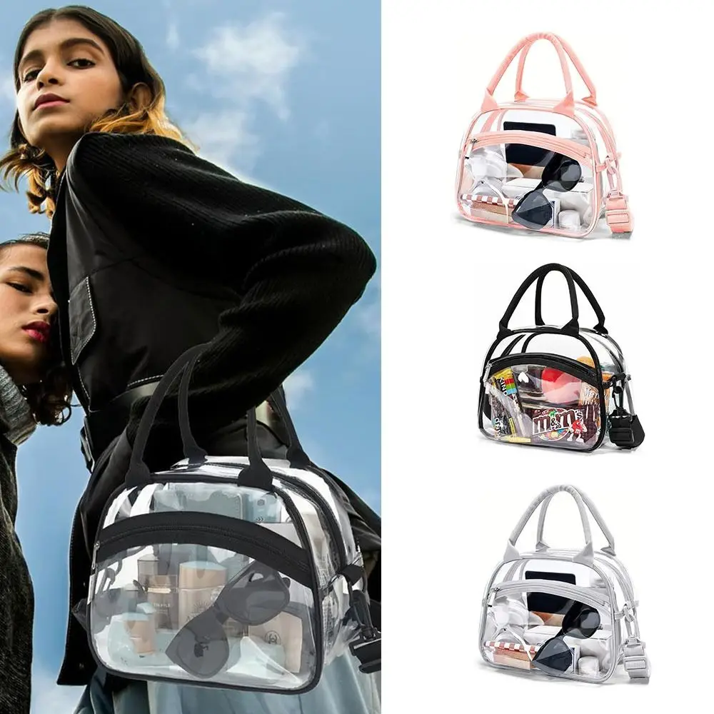 Zipper Transparent Crossbody Bag with Adjustable Strap Waterproof Clear Shoulder Bag PVC Large Capacity Hand-held Wash Bag Women
Zipper Transparent Crossbody Bag with Adjustable Strap Waterproof Clear Shoulder Bag PVC Large Capacity Hand-held Wash Bag Women