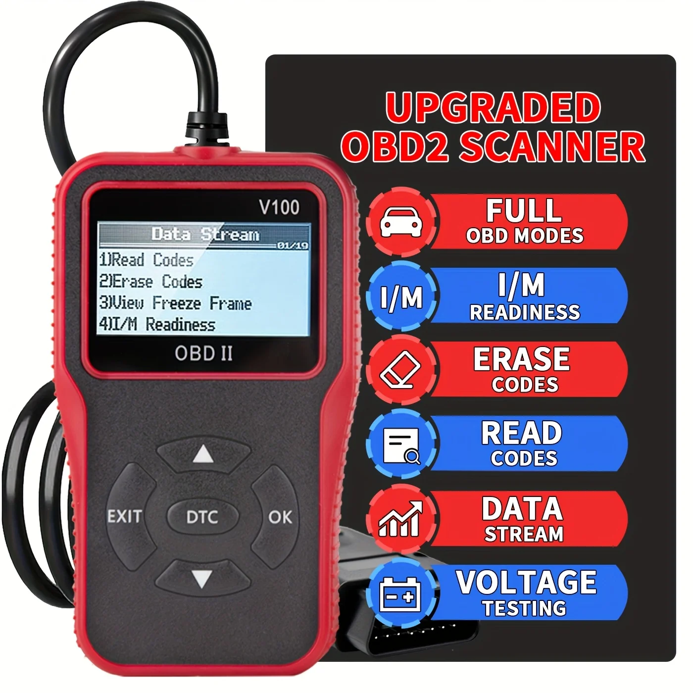 Car Obd2 Diagnostic Scanner Code Reader Engine Fault Code Reader Scanner Can Diagnose All Obd Ii Protocol Cars since 1996 Scan Tool