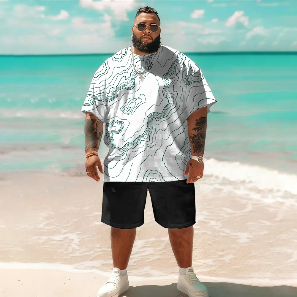 Мужской комплект с короткими рукавами больших размеров S-9xl: Textured Chic — 2 предмета большого и высокого кроя, мягкая дышащая ткань, гладкое вафельное переплетение,
Мужской комплект с короткими рукавами больших размеров S-9xl: Textured Chic — 2 предмета большого и высокого кроя, мягкая дышащая ткань, гладкое вафельное переплетение,