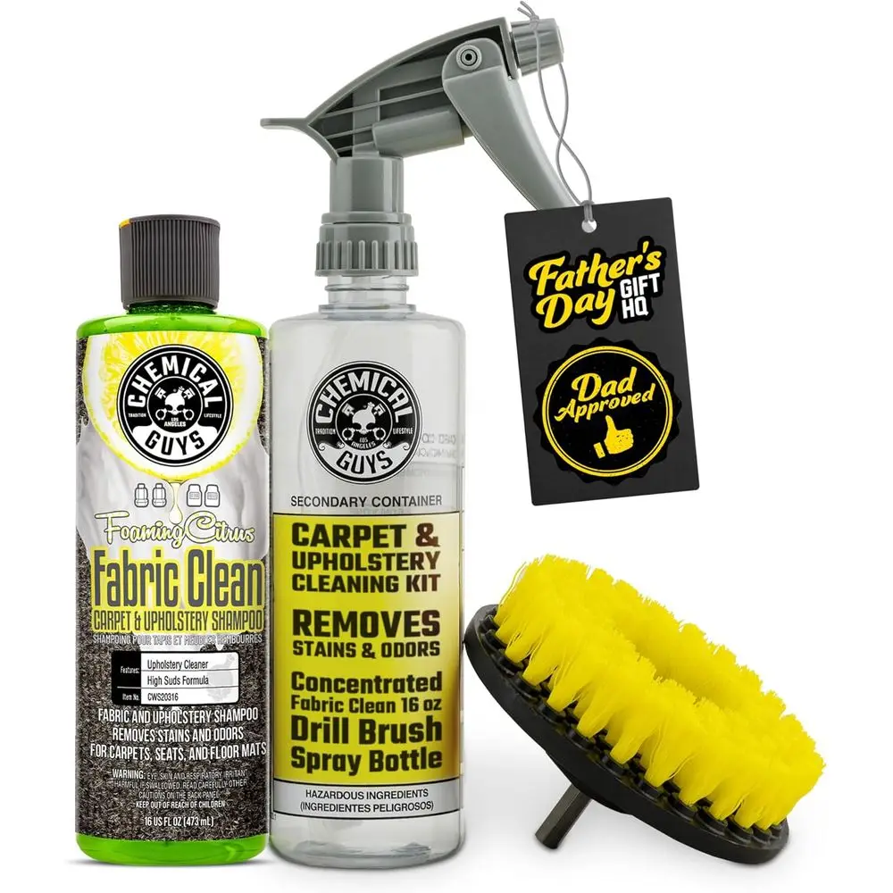 oaming Citrus abric Clean Drill Brush Kit - High oaming Stain and Odor Remover, Upholstery, loor Mat & Car Carpet Cleaner, Deep
oaming Citrus abric Clean Drill Brush Kit - High oaming Stain and Odor Remover, Upholstery, loor Mat & Car Carpet Cleaner, Deep