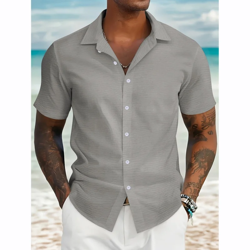 Новинка 2025 года, высококачественный хлопково-льняной мужской кардиган с двойной планкой и короткими рукавами, летняя рубашка с лацканами для домашнего использования, трансграничный стиль
Новинка 2025 года, высококачественный хлопково-льняной мужской кардиган с двойной планкой и короткими рукавами, летняя рубашка с лацканами для домашнего использования, трансграничный стиль