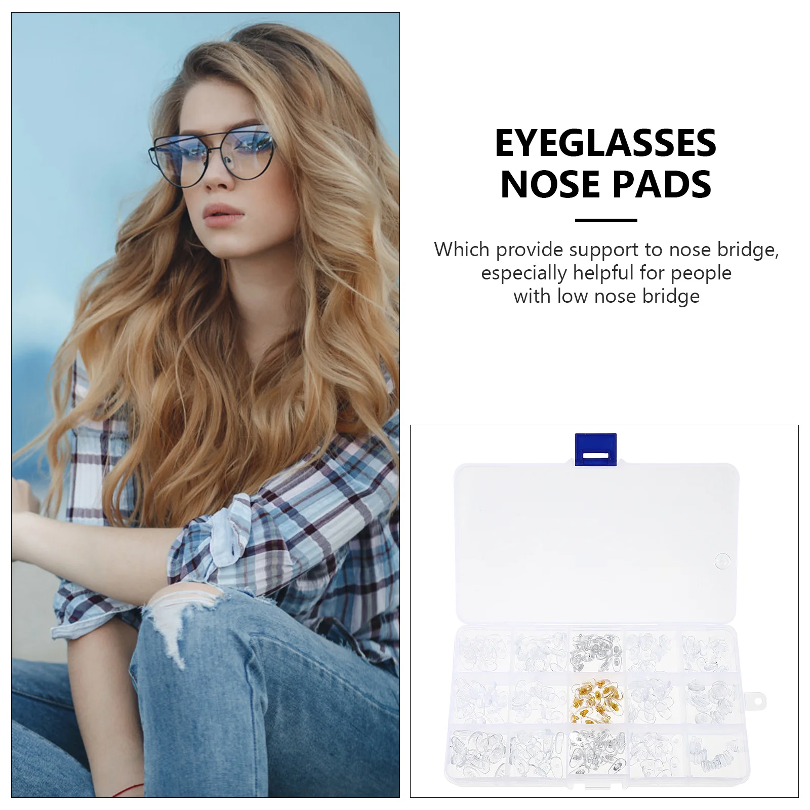 150Pairs Eyewear Nose Pads Set Assorted Styles PVC Soft Screw-in Push-in Nose Pads Glasses Repair Tool Useful PVC Nosepads 
150Pairs Eyewear Nose Pads Set Assorted Styles PVC Soft Screw-in Push-in Nose Pads Glasses Repair Tool Useful PVC Nosepads