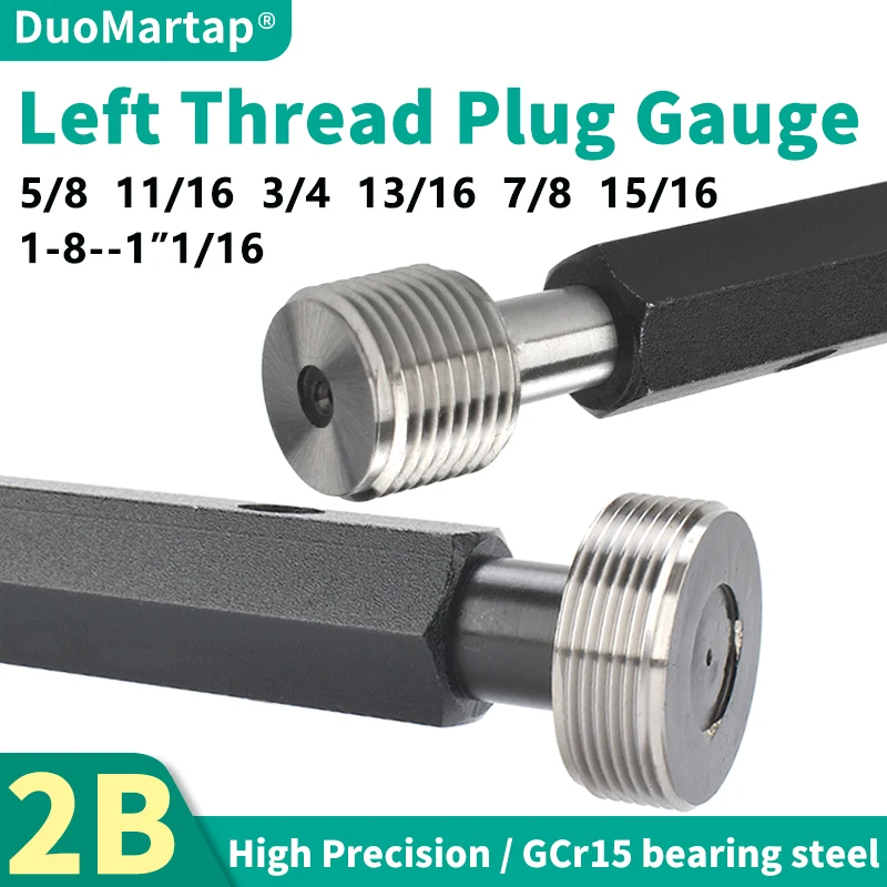 DUO Martap 1PCS 2B Left Hand 0-80~12-32 1l4 5l16 3l8 7I16 1l2 9I16 UN UNC America Standard Fine Thread Plug Gauge Measure
DUO Martap 1PCS 2B Left Hand 0-80~12-32 1l4 5l16 3l8 7I16 1l2 9I16 UN UNC America Standard Fine Thread Plug Gauge Measure