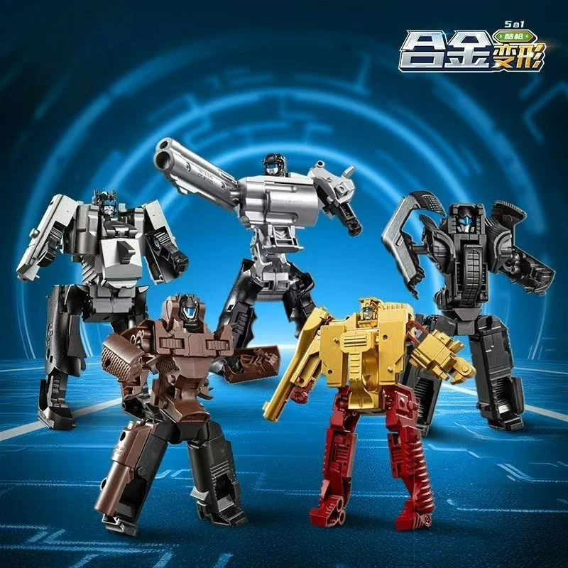 New Combined Alloy Robot Toys 5in1 Transforming Warrior Set with Movable Joints Weapons, Educational STEM Gun Kit for Kids 10-14
New Combined Alloy Robot Toys 5in1 Transforming Warrior Set with Movable Joints Weapons, Educational STEM Gun Kit for Kids 10-14