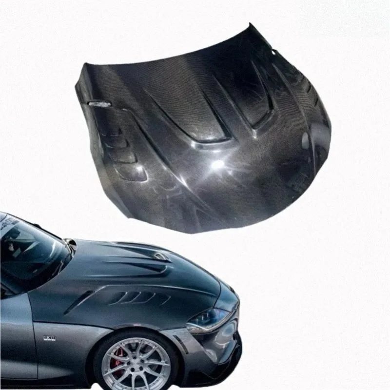 Suitable for SUPRA A90 2019-2020 Models LB Style Carbon Fiber Engine Hood for A90 Front Bonnet Hood
Suitable for SUPRA A90 2019-2020 Models LB Style Carbon Fiber Engine Hood for A90 Front Bonnet Hood