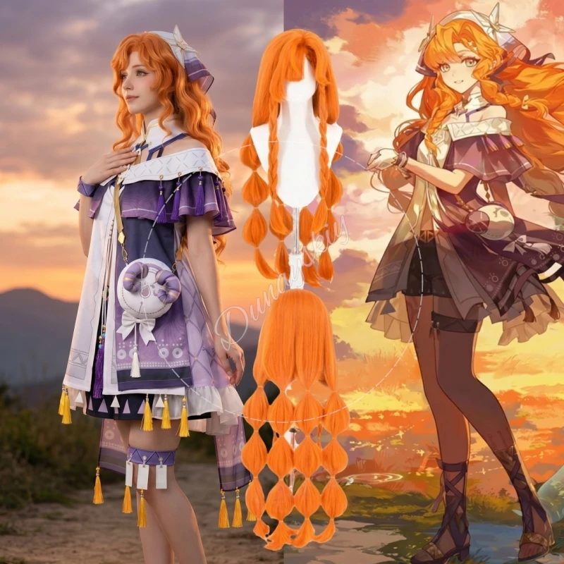 Game Wuthering Waves Sigrika Ethnic Style Outfit Cosplay Costume Top Pant Shawl Headband Sheep Plush Bag Accessory Cape Tassels
Game Wuthering Waves Sigrika Ethnic Style Outfit Cosplay Costume Top Pant Shawl Headband Sheep Plush Bag Accessory Cape Tassels