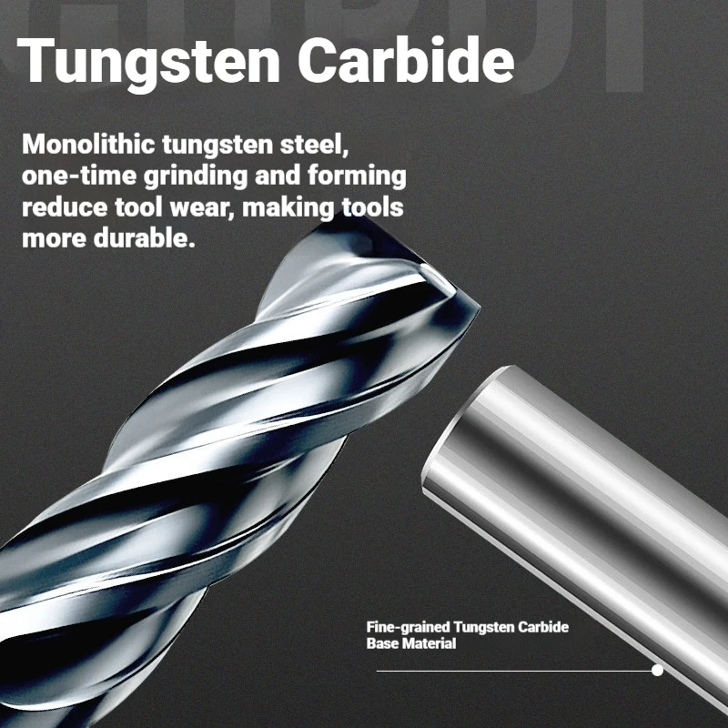 4 FluteHRC70 Tungsten Carbide CNC End Mill Nano Coated Unequal Helix Milling Cutter For Metal Steel Machining 6 to 20mm
4 FluteHRC70 Tungsten Carbide CNC End Mill Nano Coated Unequal Helix Milling Cutter For Metal Steel Machining 6 to 20mm