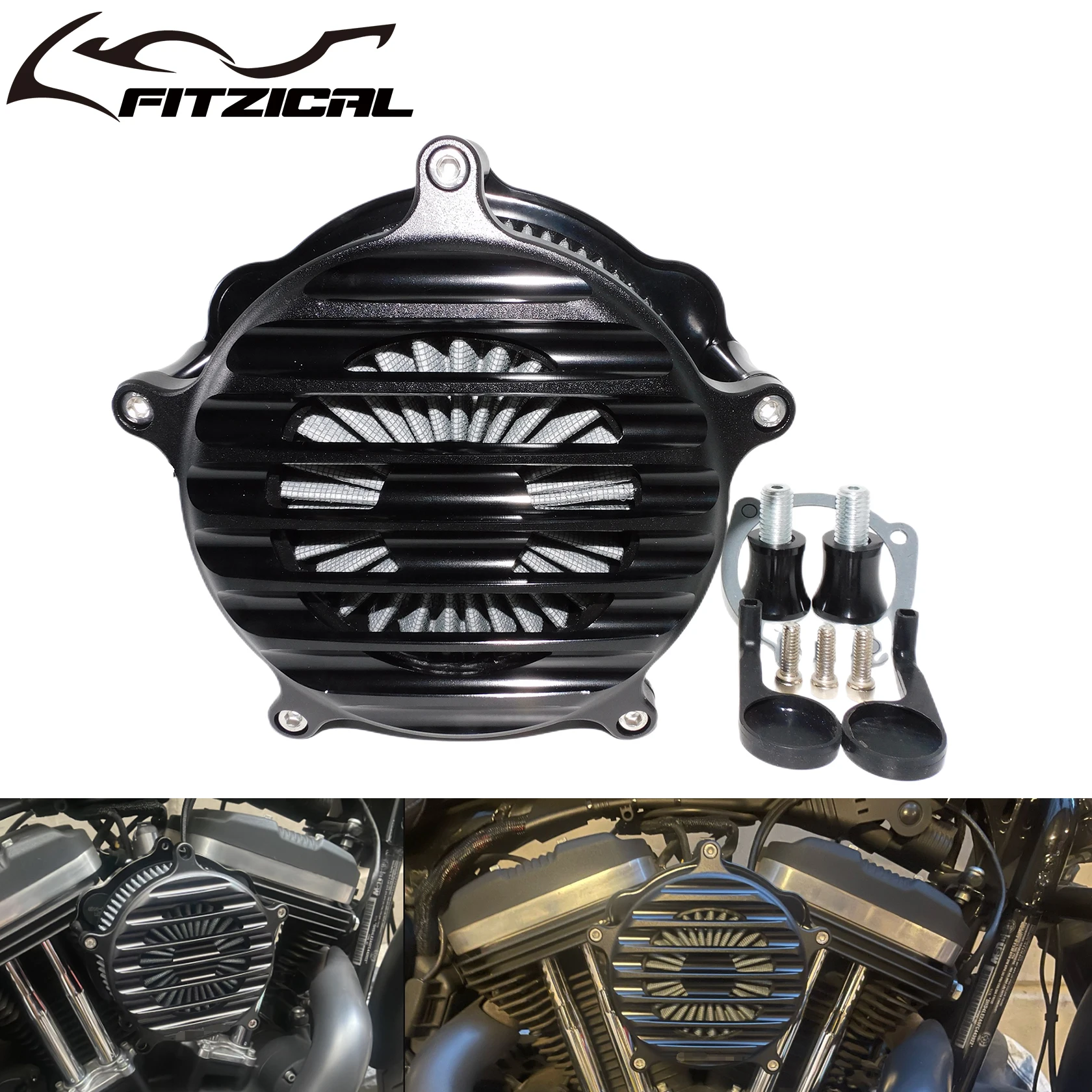 Motorcycle Air Filter Cleaner System Intake Kit CNC Aluminum For Harley Sportster Iron XL883 XL1200 Nightster Roadster 2004-2023
Motorcycle Air Filter Cleaner System Intake Kit CNC Aluminum For Harley Sportster Iron XL883 XL1200 Nightster Roadster 2004-2023