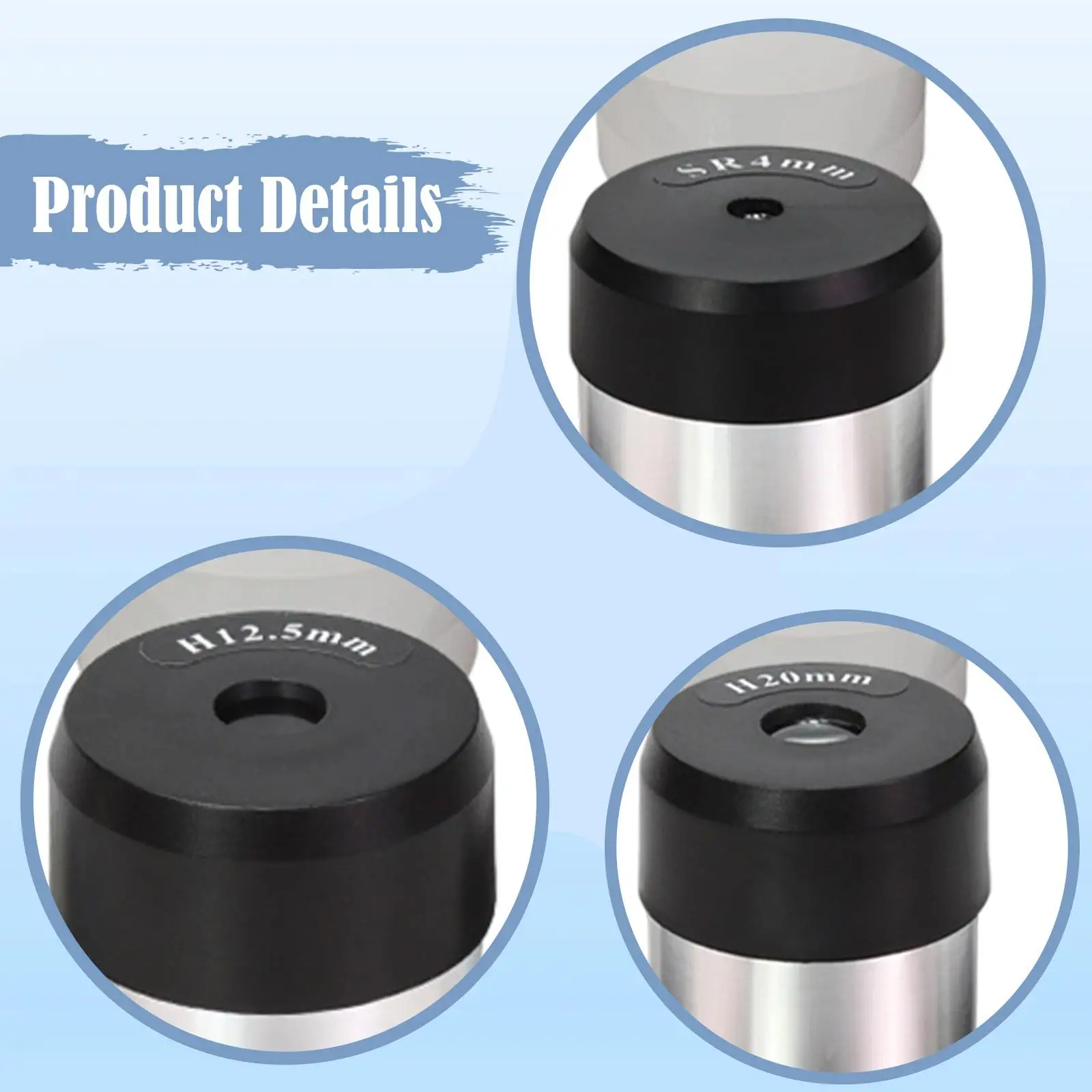 Astronomy Eyepiece Lens Set Durable Metal H20mm Adapter for Telescope Parts and Night Sky Observation
Astronomy Eyepiece Lens Set Durable Metal H20mm Adapter for Telescope Parts and Night Sky Observation