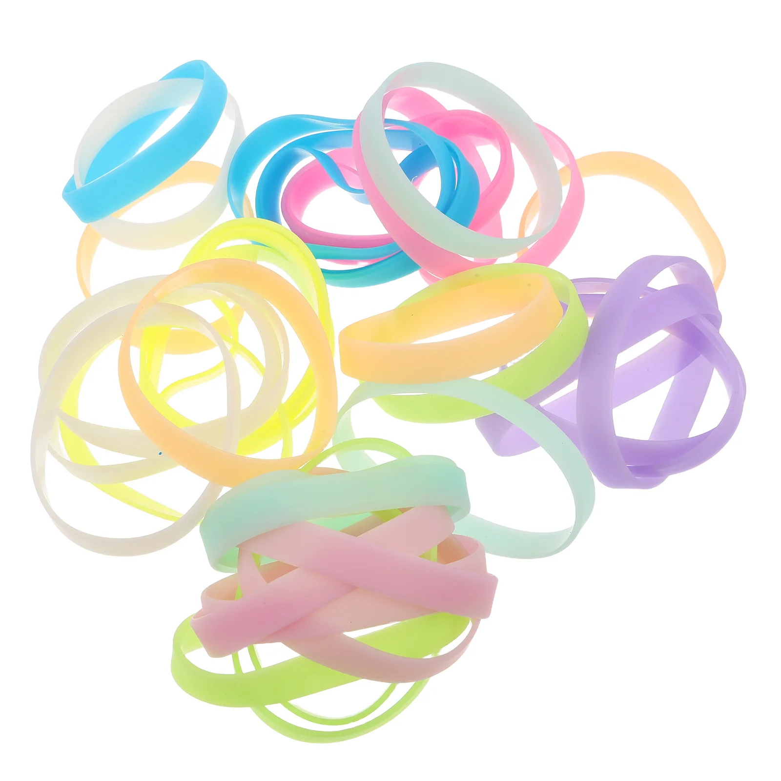 36Pcs Glow in Dark Wristbands Night Light Silicone Bracelets Solid Color Stretch for Sports Teams Events Party Fun Kids
36Pcs Glow in Dark Wristbands Night Light Silicone Bracelets Solid Color Stretch for Sports Teams Events Party Fun Kids