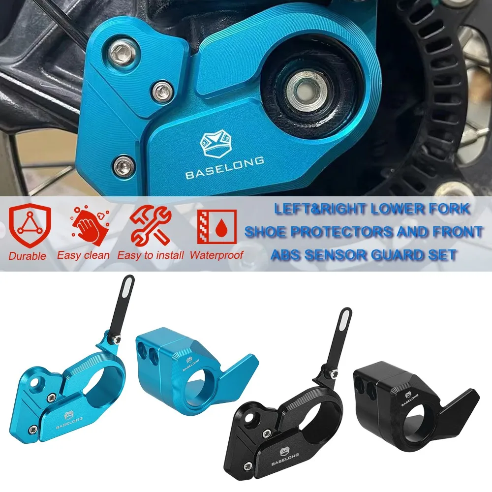 2025 2024 Motorcycle Lower Fork Shoe Protectors FOR CFMOTO IBEX450 450MT IBEX 450 MT 2024-2026 CNC Front ABS Sensor Guard set
2025 2024 Motorcycle Lower Fork Shoe Protectors FOR CFMOTO IBEX450 450MT IBEX 450 MT 2024-2026 CNC Front ABS Sensor Guard set
