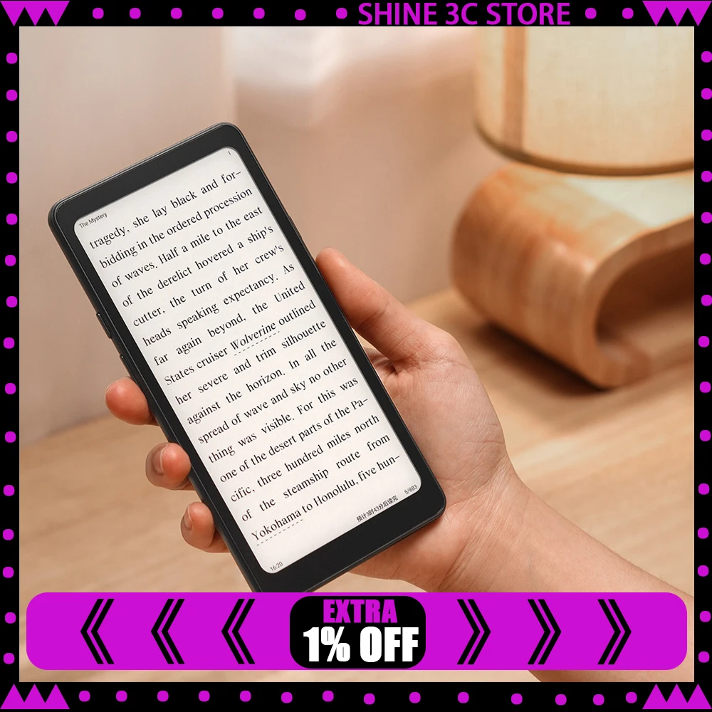 IReader Tango 2 E-book Reader 6.13-inch Ink Screen, 1648*824 128GB 111h Long Battery Life Mobile E-paper, Novels, Comics
IReader Tango 2 E-book Reader 6.13-inch Ink Screen, 1648*824 128GB 111h Long Battery Life Mobile E-paper, Novels, Comics