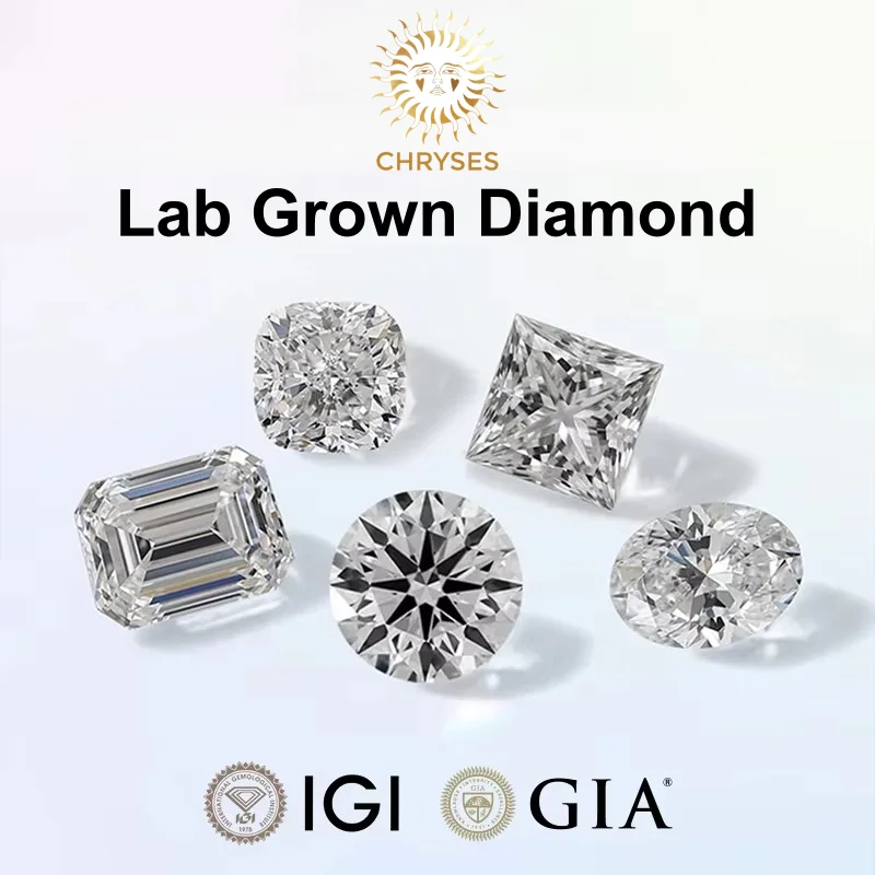 Lab Grown Diamond round Pear Oval Emerald cut CVD HPHT synthetic diamond 1-3ct D VVS IGI GIA Certified lab grown diamond
Lab Grown Diamond round Pear Oval Emerald cut CVD HPHT synthetic diamond 1-3ct D VVS IGI GIA Certified lab grown diamond