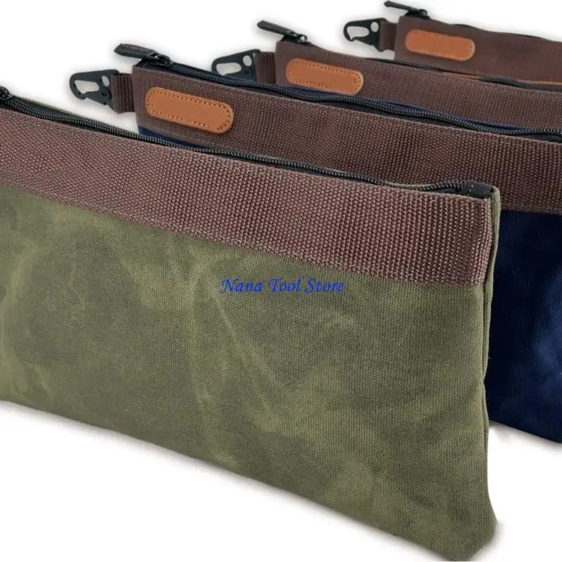 31GJ Spacious 12x1x8 Inch Heavy Duty Waxed Canvas Tool Holds More Tools
31GJ Spacious 12x1x8 Inch Heavy Duty Waxed Canvas Tool Holds More Tools