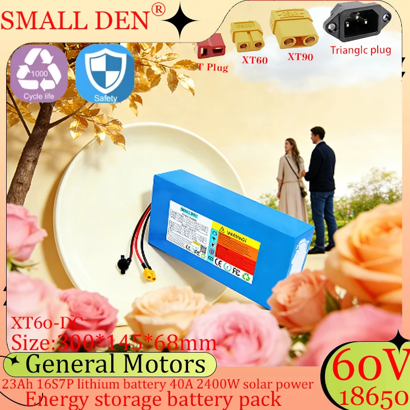 NEW 60V 23AH Lithium Battery 18650 16S7P Rechargeable Battery for Camping Vehicles, Motorcycles, and Boats High power 2400W
NEW 60V 23AH Lithium Battery 18650 16S7P Rechargeable Battery for Camping Vehicles, Motorcycles, and Boats High power 2400W