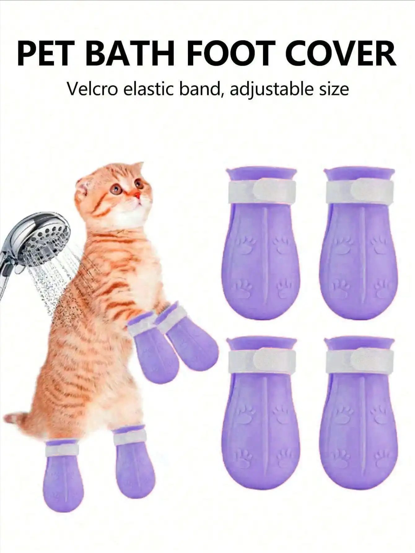 4Pcs Adjustable Silicone Cat Paw Protectors Anti-Scratch Cat Shoes
4Pcs Adjustable Silicone Cat Paw Protectors Anti-Scratch Cat Shoes