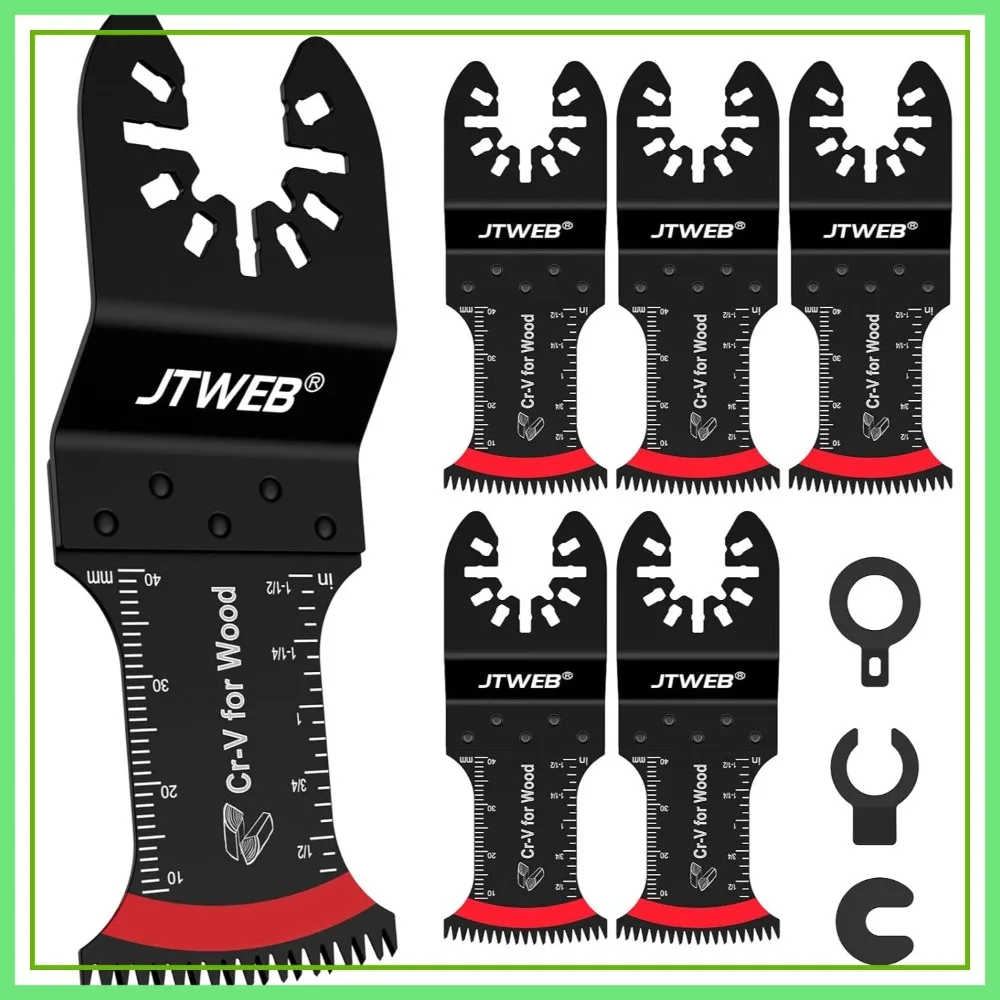 6PCS Japanese Tooth Oscillating Saw Blades, Arc-Shaped Edge for Clean Cuts in Wood & Plastic, Multi-Tool Blades Kit for Bosch
6PCS Japanese Tooth Oscillating Saw Blades, Arc-Shaped Edge for Clean Cuts in Wood & Plastic, Multi-Tool Blades Kit for Bosch