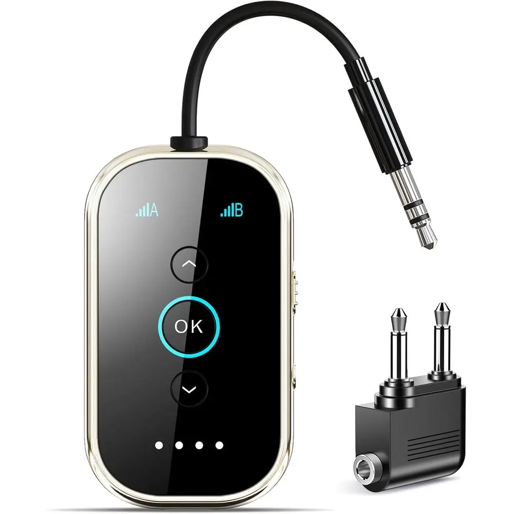 Ultra Bluetooth 5.4 Transmitter Receiver - CNC & Ceic Glass | Dual Link or 2 AirPods/pes | aptX Adaptive/HD Audio | WirelTransmi
Ultra Bluetooth 5.4 Transmitter Receiver - CNC & Ceic Glass | Dual Link or 2 AirPods/pes | aptX Adaptive/HD Audio | WirelTransmi