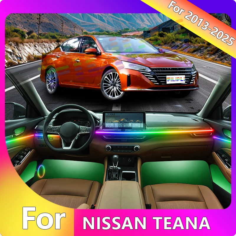 FILIPLI For The NISSAN TEANA For 2017 Multi Color RGB Car Ambient Light Strip Waterproof Easy Install LED Interior Mood Light
FILIPLI For The NISSAN TEANA For 2017 Multi Color RGB Car Ambient Light Strip Waterproof Easy Install LED Interior Mood Light