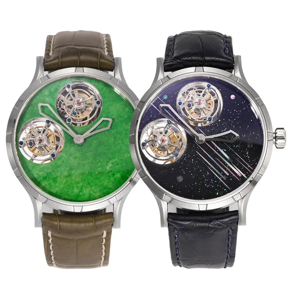 2025 New Luxury Men's Watch 45mm Dual Tourbillon Custom Carved Movement Painted Mother of Pearl Dial Automatic Watch
2025 New Luxury Men's Watch 45mm Dual Tourbillon Custom Carved Movement Painted Mother of Pearl Dial Automatic Watch
