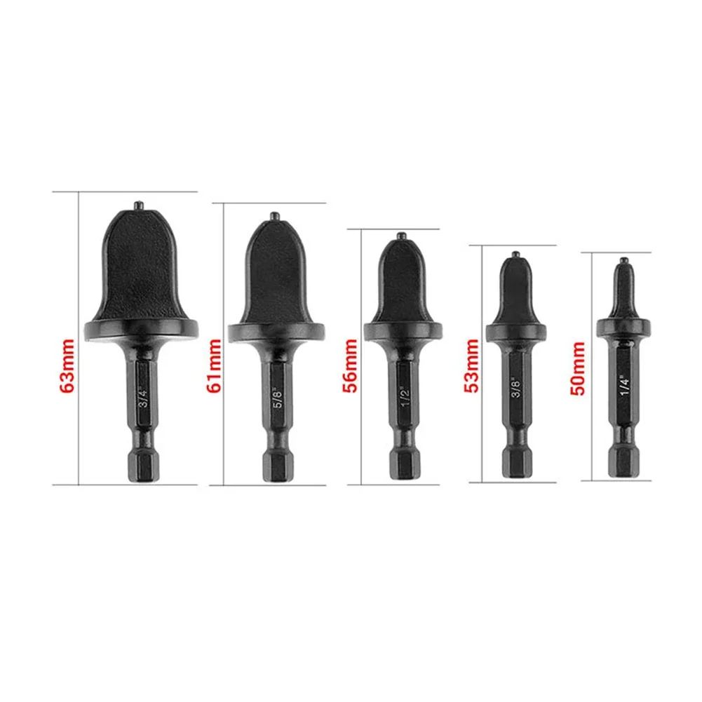 5 Piece Copper Pipe Drill Bit Flaring And Swaging Tool Set For HVAC Installation With Hand Drill Compatibility
5 Piece Copper Pipe Drill Bit Flaring And Swaging Tool Set For HVAC Installation With Hand Drill Compatibility